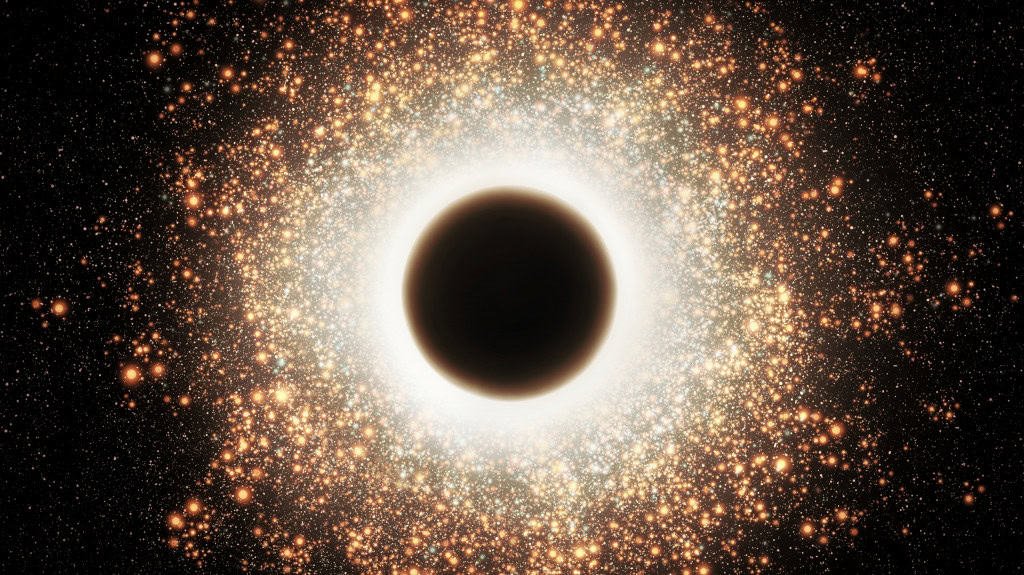 Estrela escapa duas vezes de buraco negro supermassivo e pode voltar para um terceiro confronto - Imagem do artigo original