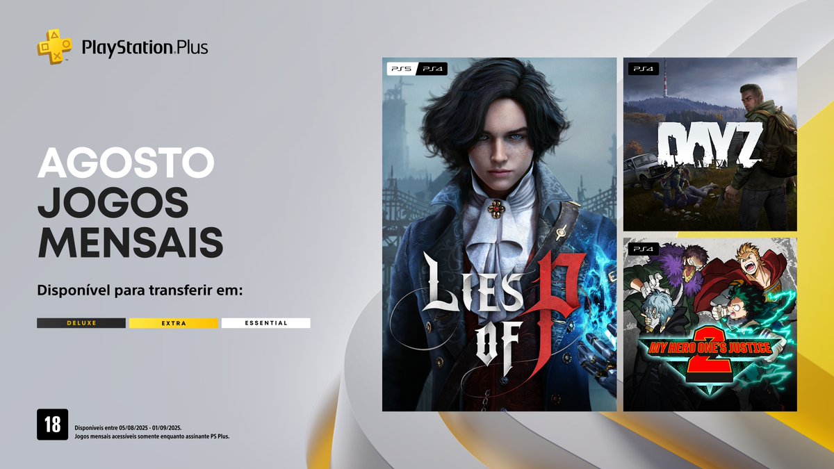 PlayStation Plus divulga jogos de agosto de 2025 e benefícios do aniversário de 15 anos - Imagem do artigo original