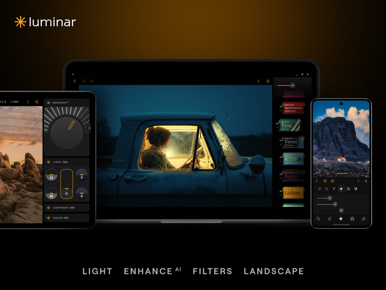 Editor de fotos com IA Luminar Mobile tem acesso vitalício por apenas US$ 19,99 - Imagem do artigo original