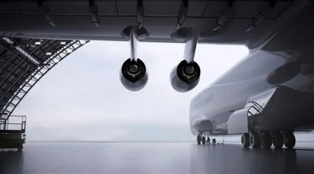 Avião gigante WindRunner promete ser o maior do mundo para levar pás eólicas de 100 m - Imagem do artigo original