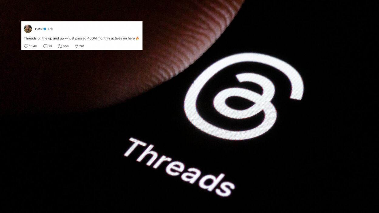 Threads ultrapassa marca de 400 milhões de usuários ativos mensais, anuncia Zuckerberg - Imagem do artigo original