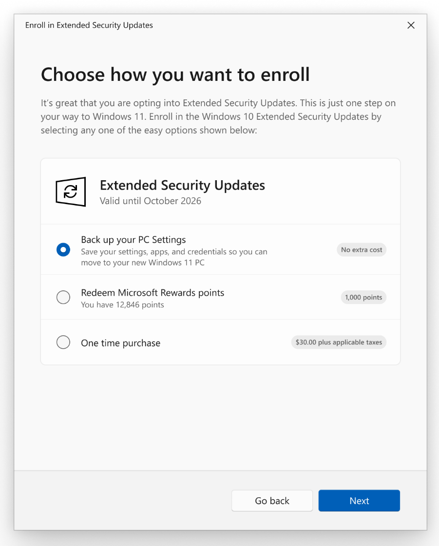 Microsoft amplia licenças do programa ESU para Windows 10 e detalha três formas de adesão - Imagem do artigo original