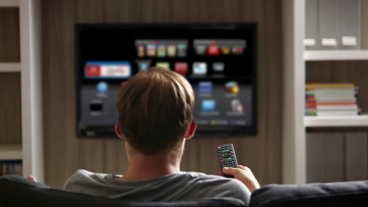 Interface do painel de controle em tecnologia de streaming