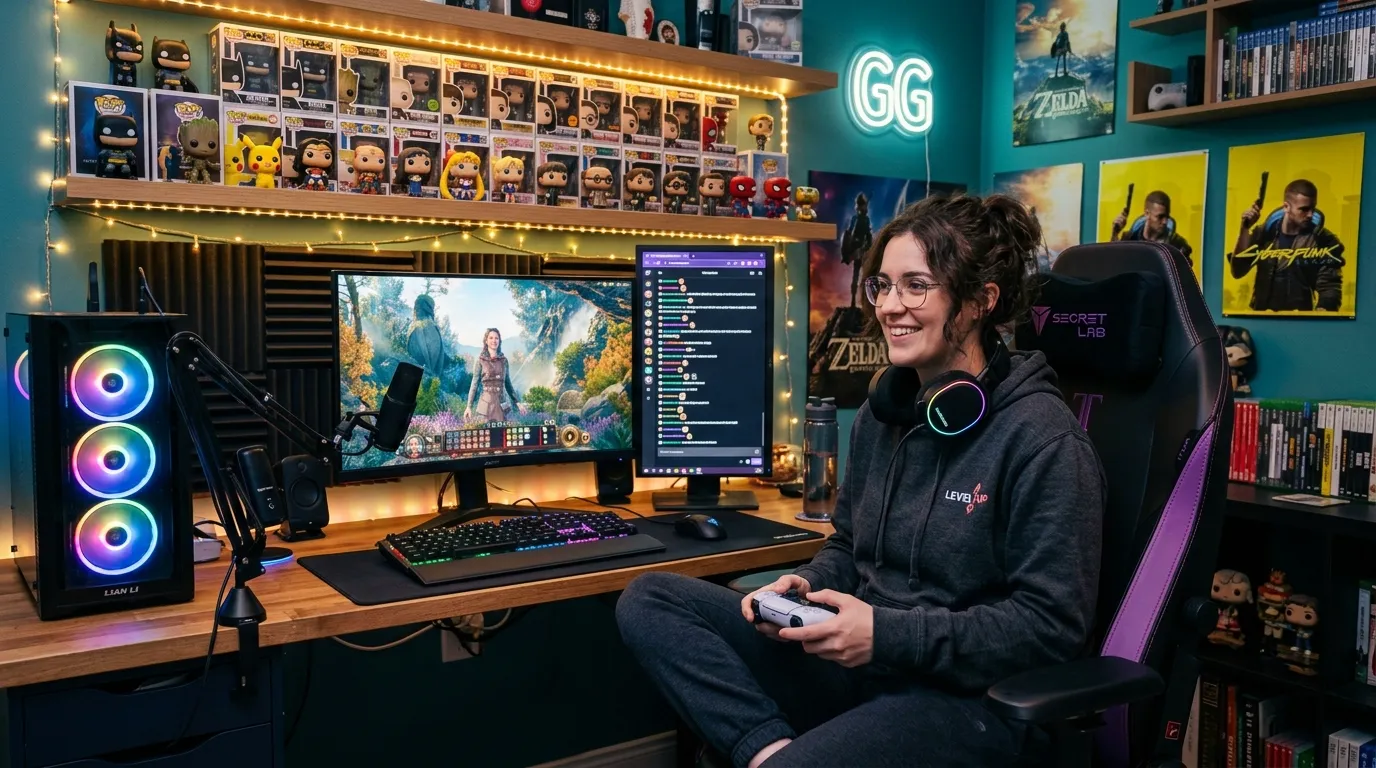 Prevenção dores setup gamer