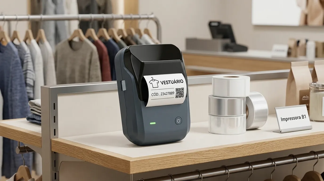 Tecnologia portátil para impressão em etiquetas